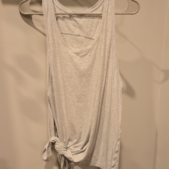 lululemon athletica Tops - Lululemon Women's Gray Sleeveless Top with Side Knot